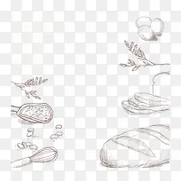 卡通手绘面包-空若网 卡通手绘面包-空若网