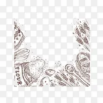 卡通手绘面包-空若网 卡通手绘面包-空若网