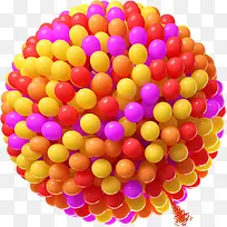 活动海报多彩气球飞翔效果-空若网 活动海报多彩气球飞翔效果-空若网