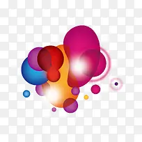 多彩汽泡元素-空若网 多彩汽泡元素-空若网