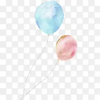 手绘水彩气球水印-空若网 手绘水彩气球水印-空若网