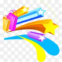 左向彩色礼品星星-空若网 左向彩色礼品星星-空若网