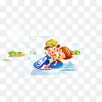 Ë®ÉϳË×ø»®Í§µÄº¢×ÓÃÇʸÁ¿ËزÄ-¿ÕÈôÍø Ë®ÉϳË×ø»®Í§µÄº¢×ÓÃÇʸÁ¿ËزÄ-¿ÕÈôÍø