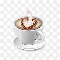 矢量爱心咖啡-空若网 矢量爱心咖啡-空若网