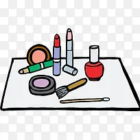 卡通手绘化妆品-空若网 卡通手绘化妆品-空若网