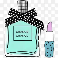 手绘时尚香水口红-空若网 手绘时尚香水口红-空若网