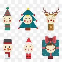 矢量图圣诞节装饰图案-空若网 矢量图圣诞节装饰图案-空若网