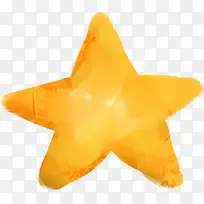 黄色手绘可爱星星-空若网 黄色手绘可爱星星-空若网