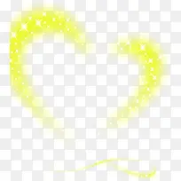 黄色星光爱心海报-空若网 黄色星光爱心海报-空若网