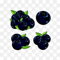 卡通手绘卡通蓝莓果实-空若网 卡通手绘卡通蓝莓果实-空若网