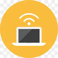 笔记本电脑信号图标-空若网 笔记本电脑信号图标-空若网