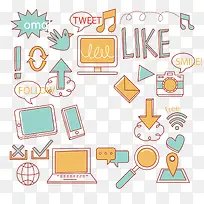 矢量电脑信息-空若网 矢量电脑信息-空若网