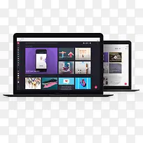 黑色现代笔记本电脑-空若网 黑色现代笔记本电脑-空若网