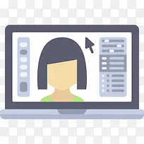 笔记本电脑图标-空若网 笔记本电脑图标-空若网