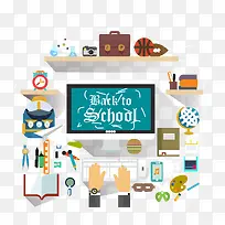 矢量扁平化办公素材-空若网 矢量扁平化办公素材-空若网