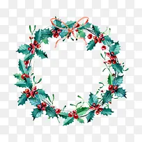 水彩花环-空若网 水彩花环-空若网