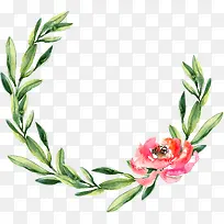 水彩花环手绘花环-空若网 水彩花环手绘花环-空若网