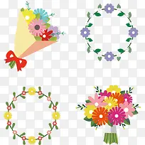 矢量手绘花朵-空若网 矢量手绘花朵-空若网