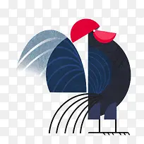 手绘扁平化鸡-空若网 手绘扁平化鸡-空若网