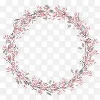 圆形水彩花手绘-空若网 圆形水彩花手绘-空若网