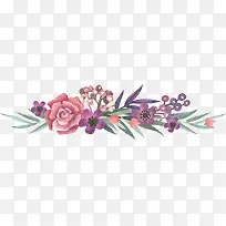 水彩花和叶子-空若网 水彩花和叶子-空若网