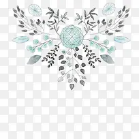 水彩花装饰-空若网 水彩花装饰-空若网