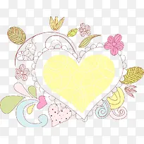 花朵边框设计爱心-空若网 花朵边框设计爱心-空若网