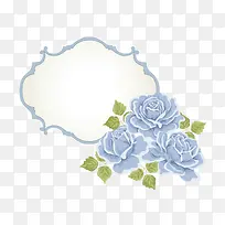 淡雅紫花装饰边框-空若网 淡雅紫花装饰边框-空若网