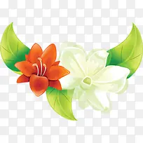 彩色淡雅花朵手绘-空若网 彩色淡雅花朵手绘-空若网