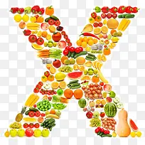 水果英文字母X-空若网 水果英文字母X-空若网