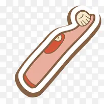 矢量手绘电动牙刷素材-空若网 矢量手绘电动牙刷素材-空若网