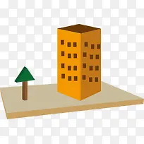 有绿色植物的楼房-空若网 有绿色植物的楼房-空若网