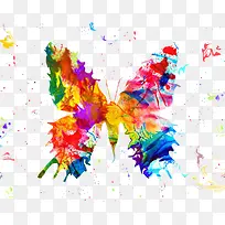 水彩渲染蝴蝶-空若网 水彩渲染蝴蝶-空若网