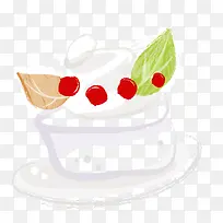 矢量水彩蛋糕-空若网 矢量水彩蛋糕-空若网