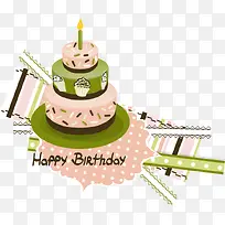 矢量卡通生日蛋糕-空若网 矢量卡通生日蛋糕-空若网
