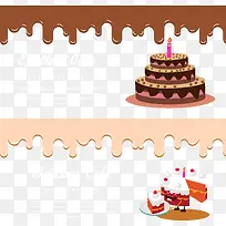 奶油生日蛋糕贺卡-空若网 奶油生日蛋糕贺卡-空若网