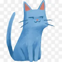 水彩小猫设计-空若网 水彩小猫设计-空若网