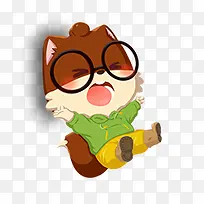 可爱眼镜小猫-空若网 可爱眼镜小猫-空若网