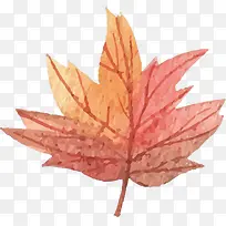 秋天水彩枫叶-空若网 秋天水彩枫叶-空若网