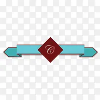 分割线蓝色矢量-空若网 分割线蓝色矢量-空若网