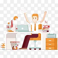 电脑前的男子-空若网 电脑前的男子-空若网