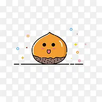 秋天元素手绘卡通板栗装饰MBE风格-空若网 秋天元素手绘卡通板栗装饰MBE风格-空若网