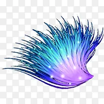 紫色蓝色创意小草-空若网 紫色蓝色创意小草-空若网