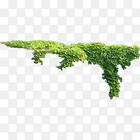 绿色挂藤清新创意-空若网 绿色挂藤清新创意-空若网