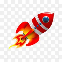 手绘卡通火箭-空若网 手绘卡通火箭-空若网