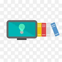 电脑和书本-空若网 电脑和书本-空若网