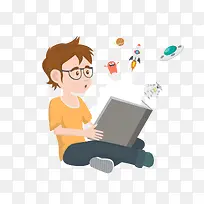 矢量阅读书籍-空若网 矢量阅读书籍-空若网