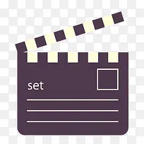 矢量电影打板素材-空若网 矢量电影打板素材-空若网