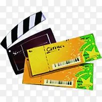 彩色电影票创意手绘-空若网 彩色电影票创意手绘-空若网