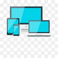 矢量办公插画扁平电脑-空若网 矢量办公插画扁平电脑-空若网